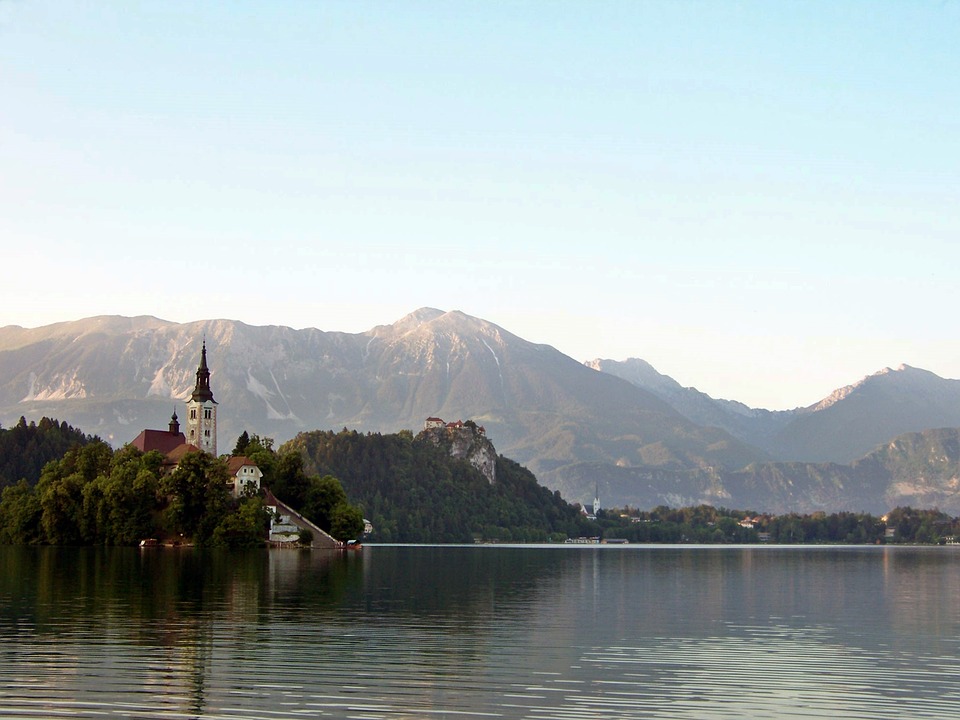 Het meer van Bled in Slovenië.